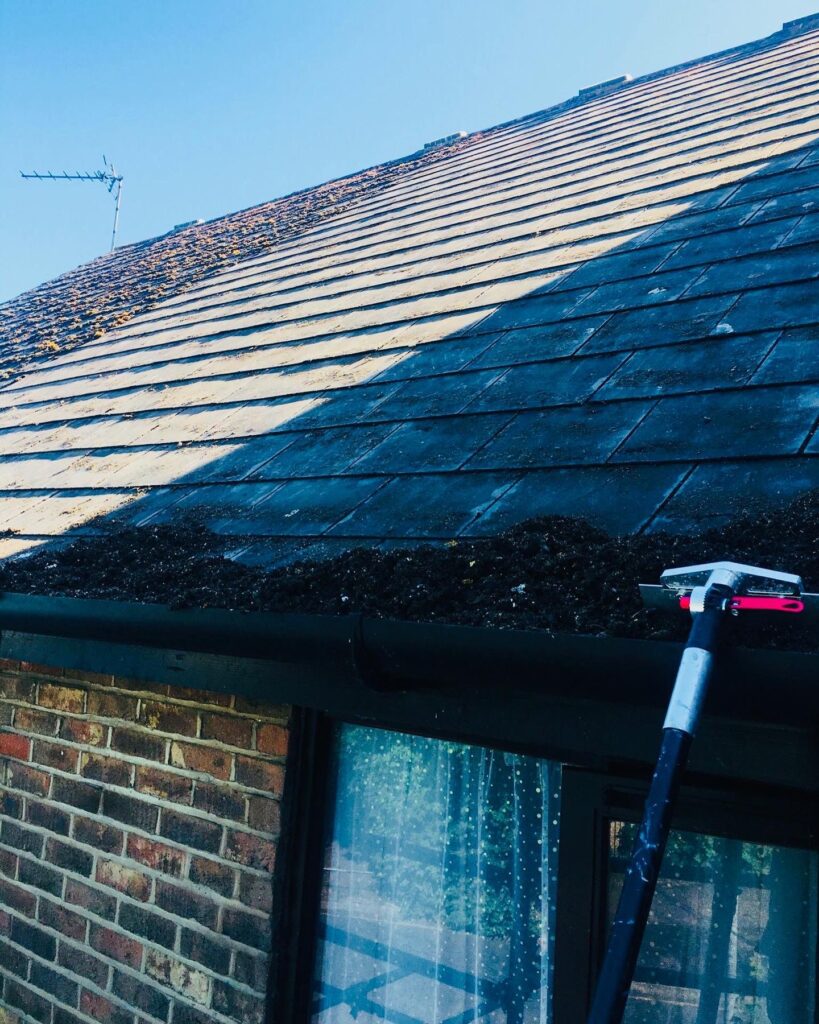 manual roof scraping in london