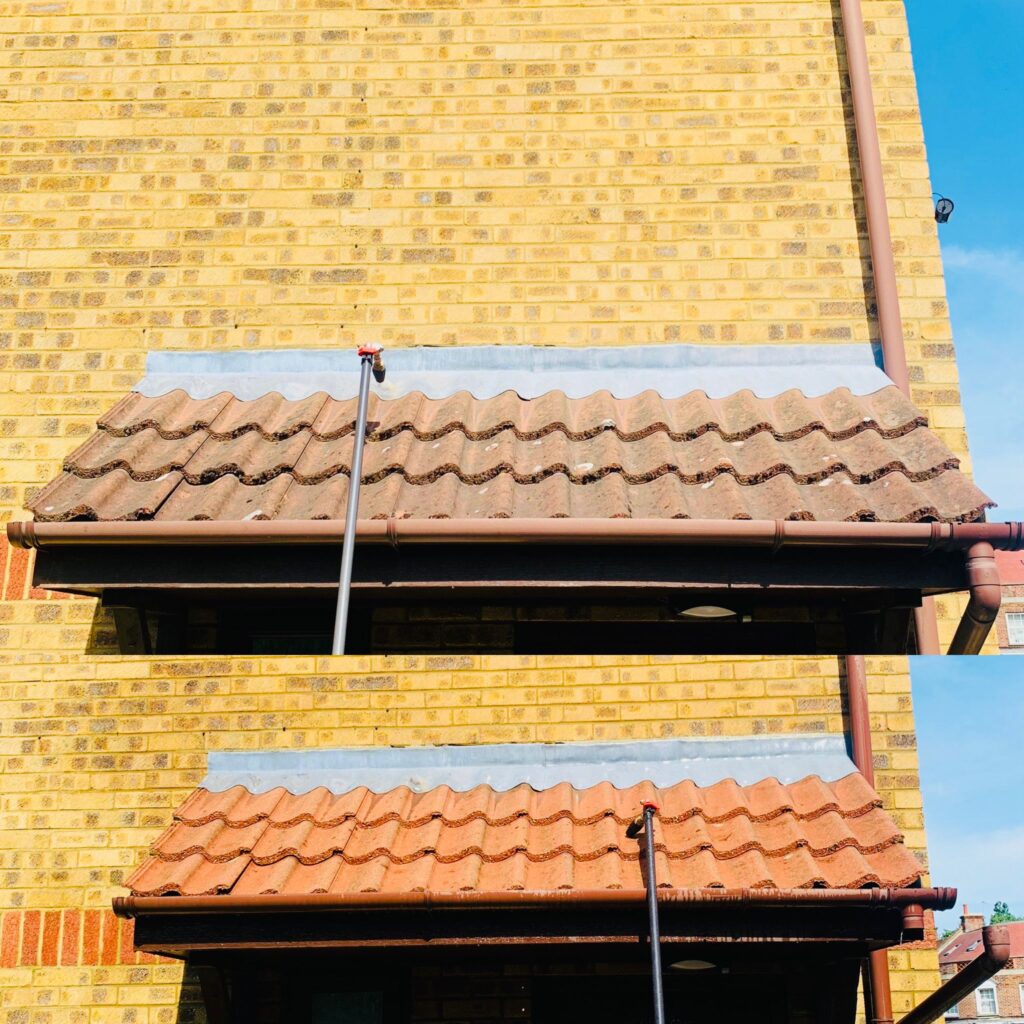 pressure washing roof in london