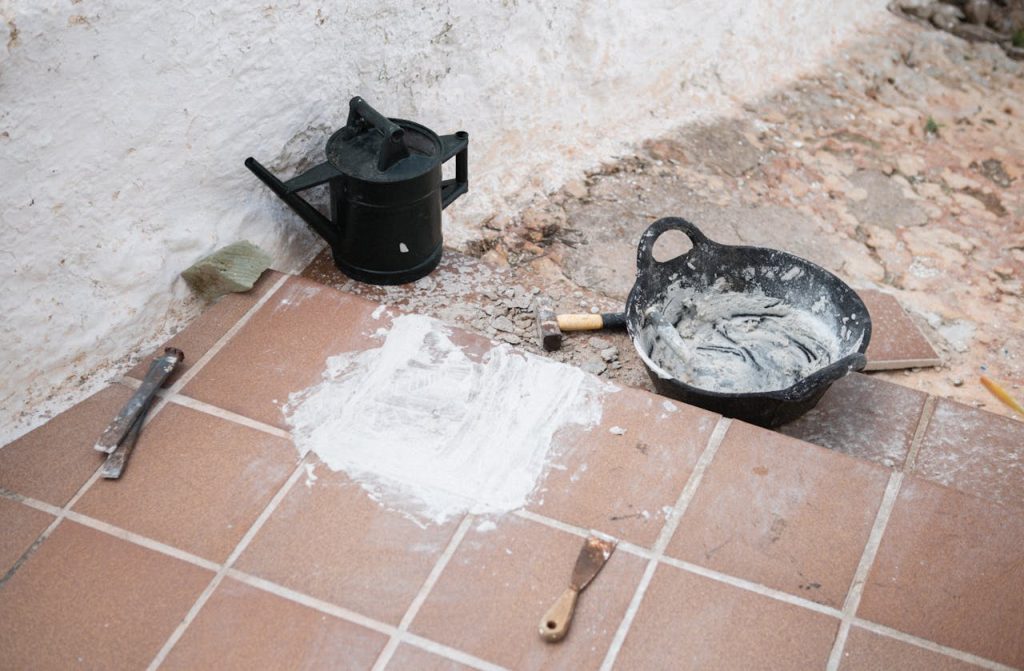 Patio, Grouting Porcelain Patio Tiles